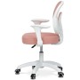 Dětská židle, výškově nastavitelná, růžová síťovina, KA-K1062 PINK