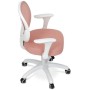 Dětská židle, výškově nastavitelná, růžová síťovina, KA-K1062 PINK