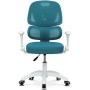 Dětská židle, výškově nastavitelná, modrá síťovina, KA-K1063 BLUE