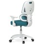 Dětská židle, výškově nastavitelná, modrá síťovina, KA-K1063 BLUE