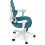 Dětská židle, výškově nastavitelná, modrá síťovina, KA-K1063 BLUE