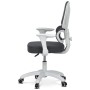 Dětská židle, výškově nastavitelná, šedá síťovina, KA-K1063 GREY