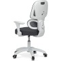 Dětská židle, výškově nastavitelná, šedá síťovina, KA-K1063 GREY