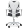 Dětská židle, výškově nastavitelná, šedá síťovina, KA-K1063 GREY