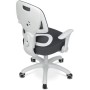 Dětská židle, výškově nastavitelná, šedá síťovina, KA-K1063 GREY
