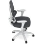 Dětská židle, výškově nastavitelná, šedá síťovina, KA-K1063 GREY