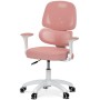 Dětská židle, výškově nastavitelná, růžová síťovina, KA-K1063 PINK