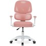 Dětská židle, výškově nastavitelná, růžová síťovina, KA-K1063 PINK