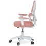 Dětská židle, výškově nastavitelná, růžová síťovina, KA-K1063 PINK