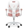 Dětská židle, výškově nastavitelná, růžová síťovina, KA-K1063 PINK
