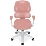 Dětská židle, výškově nastavitelná, růžová síťovina, KA-K1063 PINK