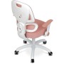 Dětská židle, výškově nastavitelná, růžová síťovina, KA-K1063 PINK