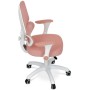 Dětská židle, výškově nastavitelná, růžová síťovina, KA-K1063 PINK