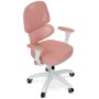 Dětská židle, výškově nastavitelná, růžová síťovina, KA-K1063 PINK