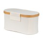 Úložný box G21 30 x 15 x 15 cm, bambusový s víkem, béžový