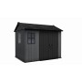 Zahradní domek Keter Newton Plus wide 9x7,5 šedý, s podlahou