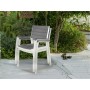 Zahradní nábytek Keter Harmony set stůl + 4 židle bílý /světle šedý