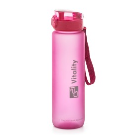 Láhev G21 na pití, 1000 ml, růžová-zmrzlá