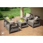 Zahradní nábytek Keter Corfu set dvousedačka + dvě křesla + stůl cappuccino