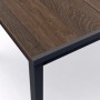 Zahradní stůl Keter Porto 200 walnut black steel