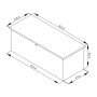 Zahradní box G21 Denver 560 L, metalický šedý plechový