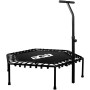 Aga FITNESS Trampolína 130 cm Černá + madlo