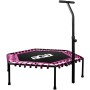 Aga FITNESS Trampolína 130 cm Růžová + madlo