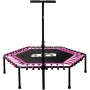 Aga FITNESS Trampolína 130 cm Růžová + madlo