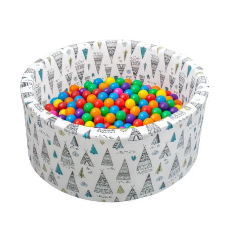 Aga Suchý bazén 90x40 cm s míčky Teepee