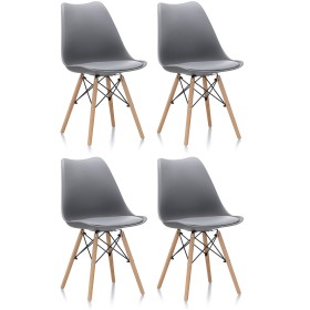 Aga 4x Jídelní židle MR2035 Šedá