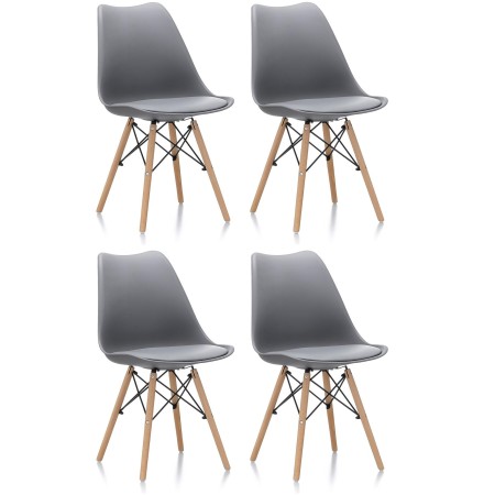 Aga 4x Jídelní židle MR2035 Šedá