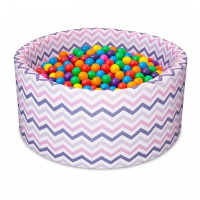 Aga Suchý bazén 90x40 cm s míčky ZigZag Barevný