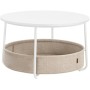 Konferenční stolek 75x75x45cm, mdf, bílá, AFK-E1144 WT