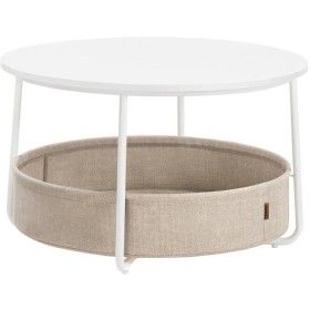 Konferenční stolek 75x75x45cm, mdf, bílá, AFK-E1144 WT