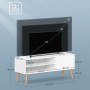 Konferenční stolek 120x40x49cm, mdf, bílá, AKF-E1146 WT
