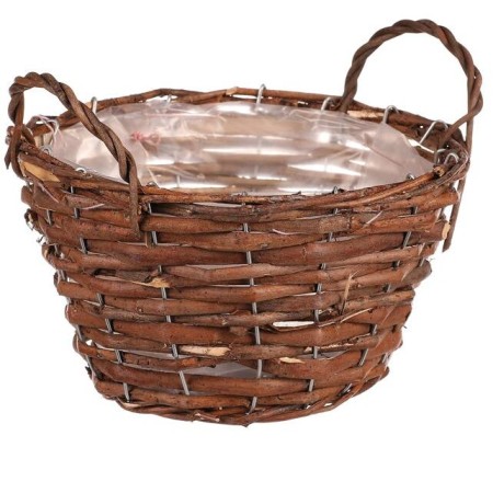Koš proutěný - obal na květiny, vel. XS, hnědý