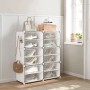 Botník, plast, bílá, ABO-E1033 WT