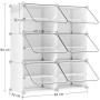 Botník, plast, bílá, ABO-E1033 WT