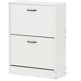 Botník, mdf, bílá, ABO-G1014 WT