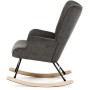 Houpací křeslo, šedá, látka, AK-373 GREY2