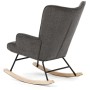 Houpací křeslo, šedá, látka, AK-373 GREY2