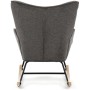 Houpací křeslo, šedá, látka, AK-373 GREY2