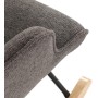 Houpací křeslo, šedá, látka, AK-373 GREY2