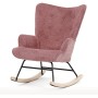 Houpací křeslo, růžová, látka, AK-373 PINK2