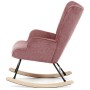 Houpací křeslo, růžová, látka, AK-373 PINK2