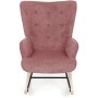 Houpací křeslo, růžová, látka, AK-373 PINK2