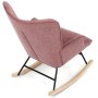 Houpací křeslo, růžová, látka, AK-373 PINK2