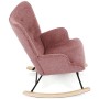Houpací křeslo, růžová, látka, AK-373 PINK2