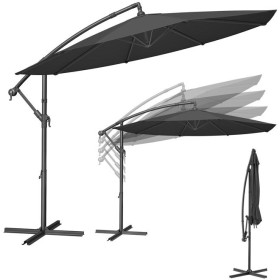 Zahradní slunečník, šedý, kov, ASL-E1116 GREY