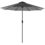 Zahradní slunečník, šedý, kov, ASL-E1130 GREY